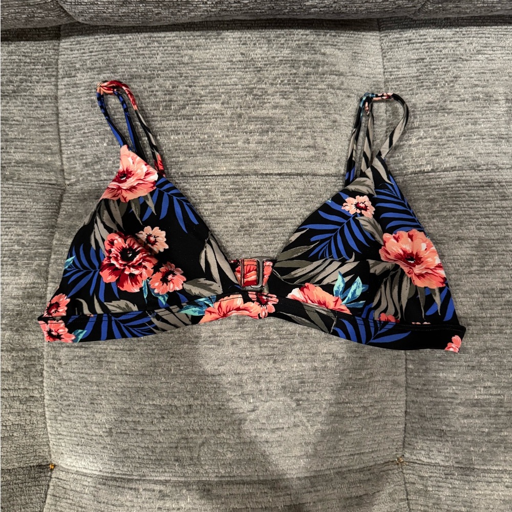 Hollister Floral Bikini Top